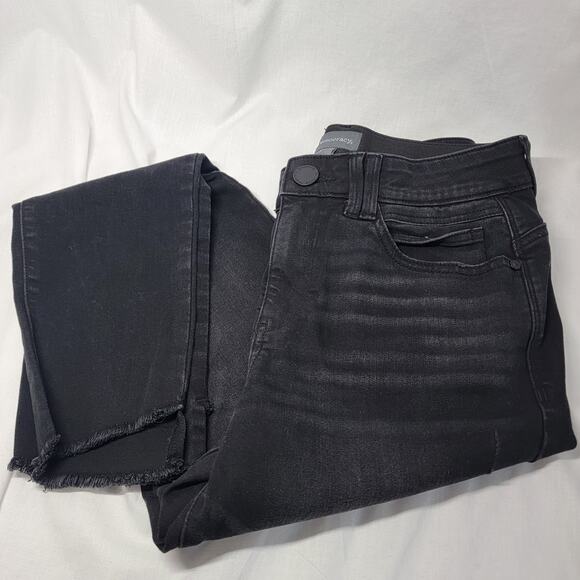 Democracy Ab Technology Jeans Women’s Size 8 Black Skinny Ankle Distressed - Picture 11 of 11